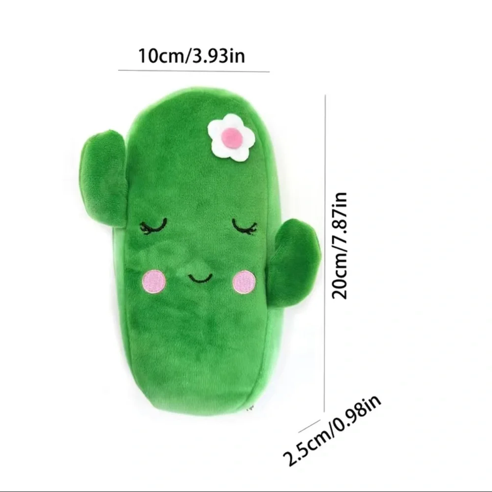 Cactus Pencil Bag Pencil Case Green Plush